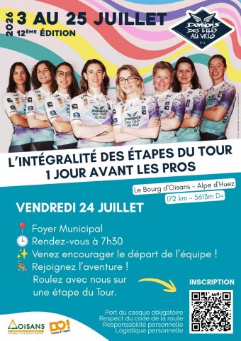 Start van de etappe Bourg d’Oisans – Alpe d’Huez met DDEAV: nog 1 dag te gaan_Le Bourg-d’Oisans